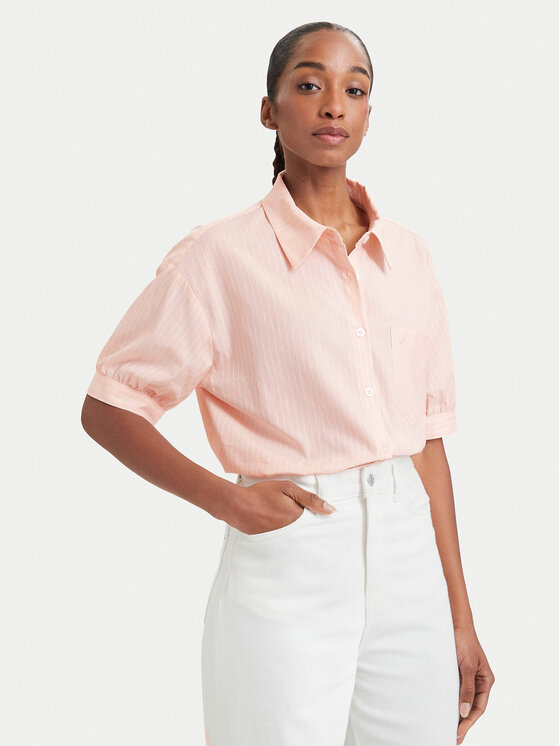 Nautica Koszula 62KLD1408 Różowy Regular Fit