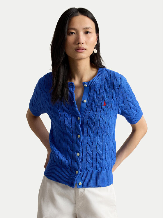 Polo Ralph Lauren Kardigan 211966720500 Niebieski Slim Fit