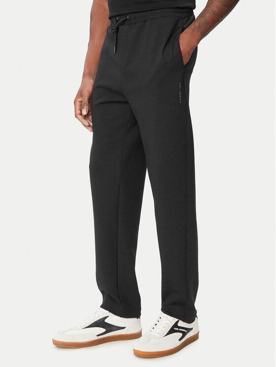 KARL LAGERFELD Spodnie dresowe 705001 564902 Czarny Regular Fit
