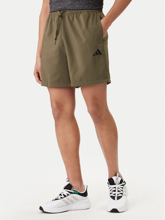 adidas Szorty sportowe Essentials Small Logo Chelsea JF1113 Zielony Regular Fit