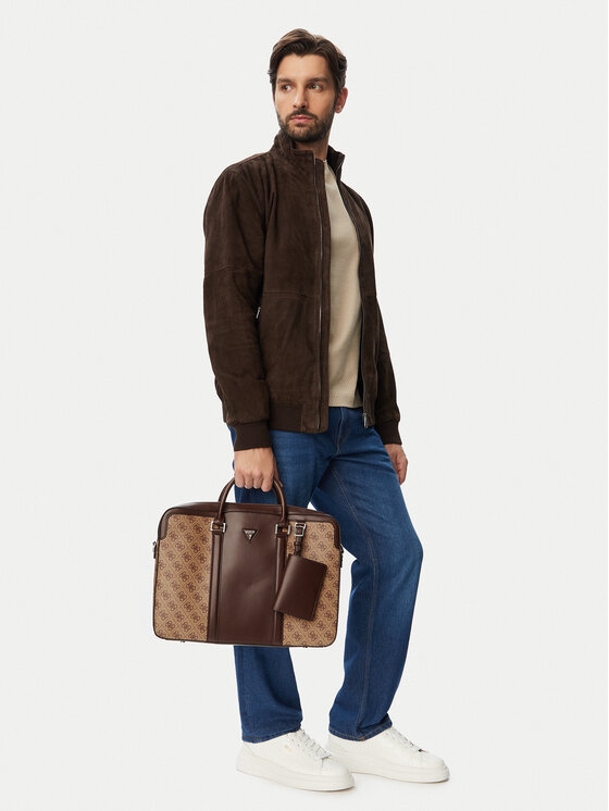 Guess Torba na laptopa HMMILL P6269 Brązowy jasny