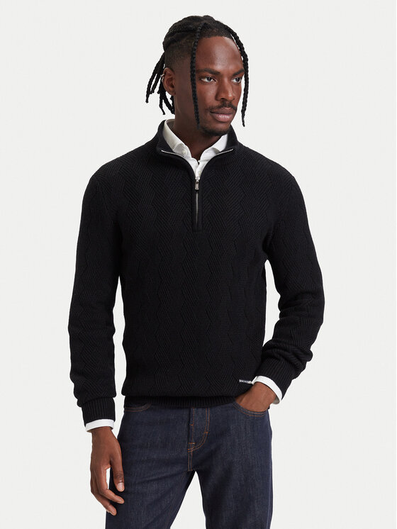 KARL LAGERFELD Sweter 655028 564308 Czarny Regular Fit