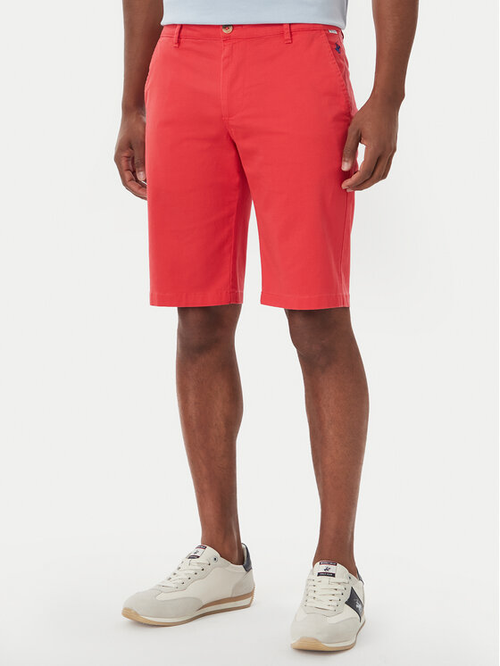 Beverly Hills Polo Club Szorty materiałowe B472456 Czerwony Regular Fit