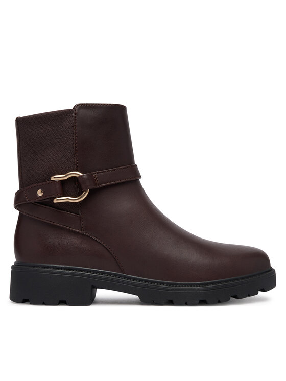 Clarks Botki Code L Bay 26327158 Brązowy ciemny