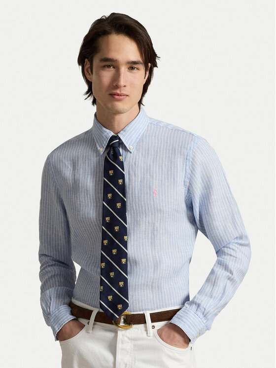 Polo Ralph Lauren Koszula 710B15594005 Niebieski jasny Custom Fit