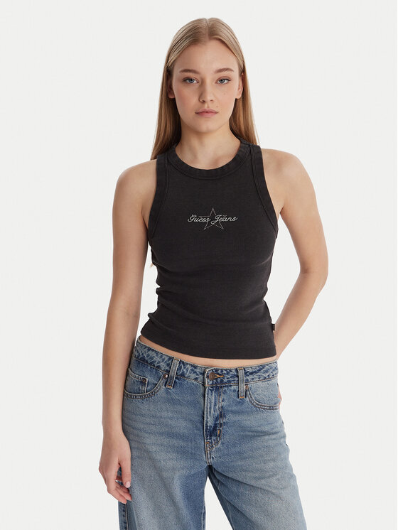 Guess Jeans Top 180345 Czarny Classic Fit