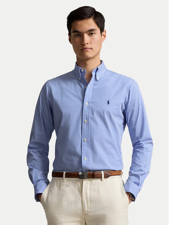 Polo Ralph Lauren Koszula 710929346001 Niebieski jasny Custom Fit