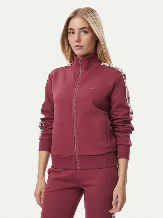 Guess Bluza V2YQ16 KB3P2 Różowy ciemny Regular Fit
