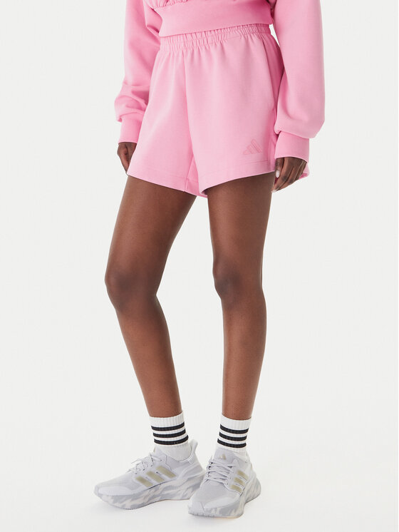 adidas Szorty sportowe Soft Lux KA6997 Różowy Loose Fit