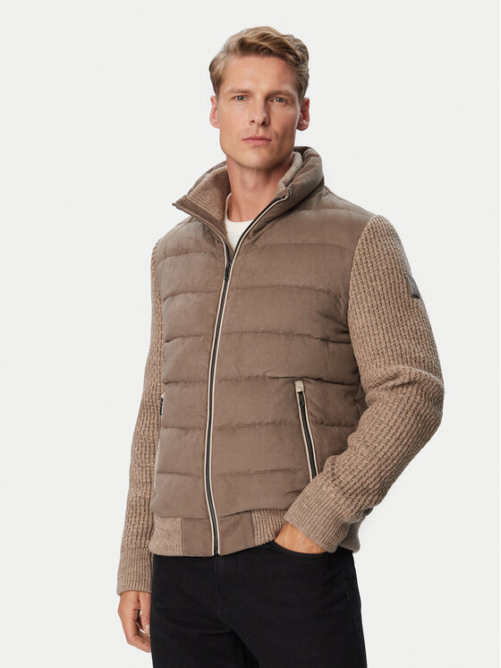 Milestone Kurtka przejściowa MS Dean 630372 11165 Beżowy ciemny Regular Fit