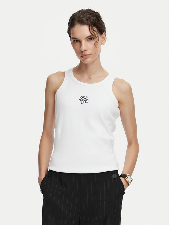 Beverly Hills Polo Club Top P-SS26W-TK550000 Biały Regular Fit