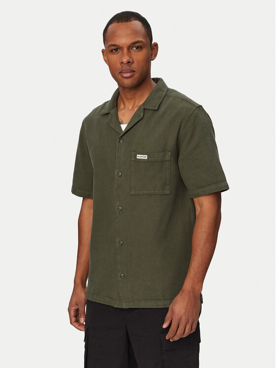 Hunter Koszula W126-HRMST-1010-34X Khaki Regular Fit