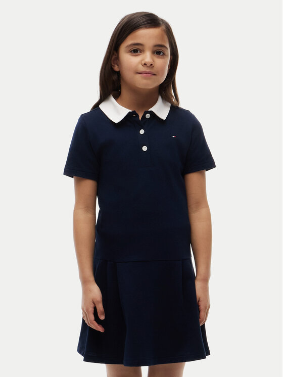 Tommy Hilfiger Sukienka codzienna KG0KG09401 D Granatowy Regular Fit