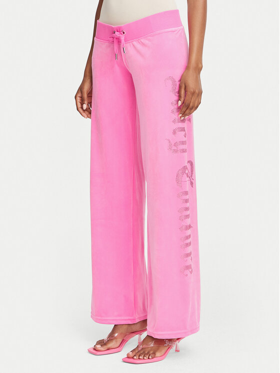 Juicy Couture Spodnie dresowe Old Gothic JCWBJ226334 Różowy Regular Fit