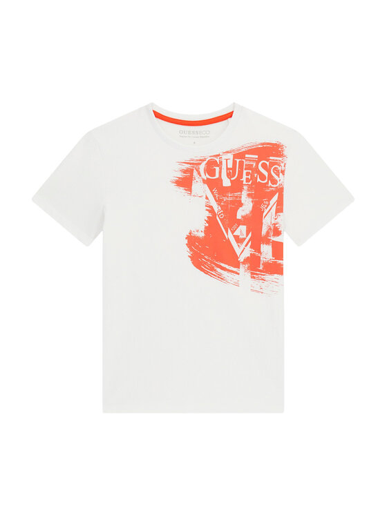 Guess T-Shirt L6GI20 K8HM4 Biały Regular Fit