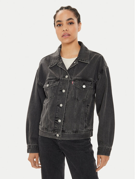 Levi's® Kurtka jeansowa 90's A1743-0000 Czarny Relaxed Fit