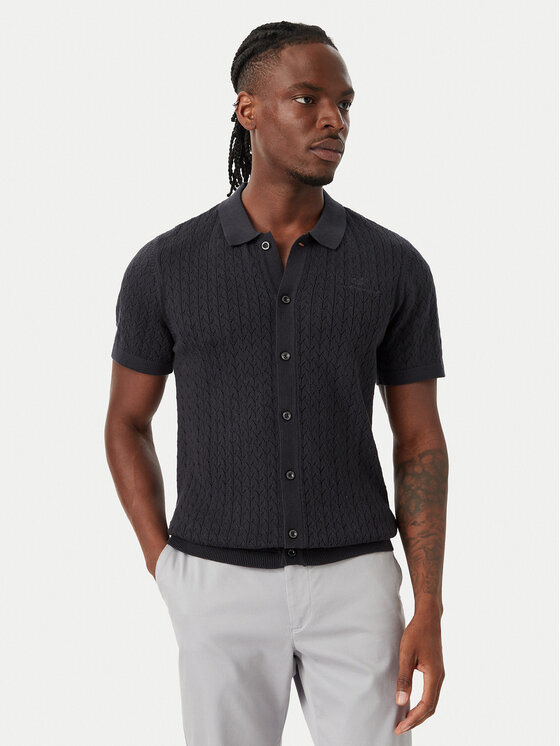 Beverly Hills Polo Club Koszula M7608-HR Granatowy Regular Fit