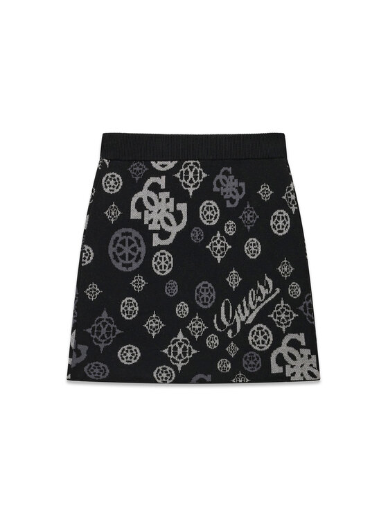 Guess Spódnica mini J6BD04 Z1278 Czarny Regular Fit