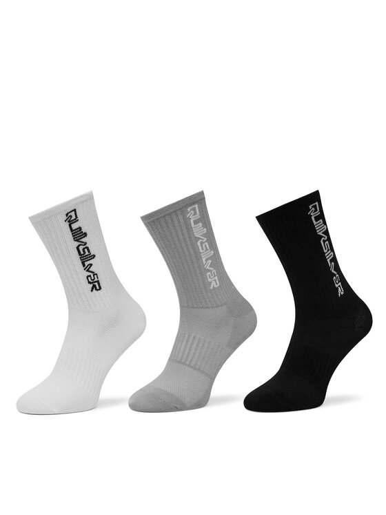 Quiksilver Skarpety długie AS_QUIKSILVER_100W_SS25 (3-PACK) Biały