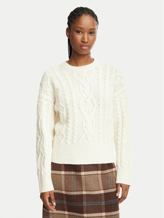 Weekend Max Mara Sweter Alben 2625366132 Kremowy Regular Fit