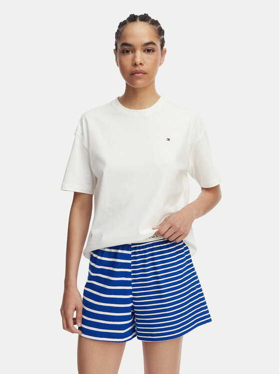 Tommy Hilfiger Piżama UW0UW05760 Niebieski Regular Fit