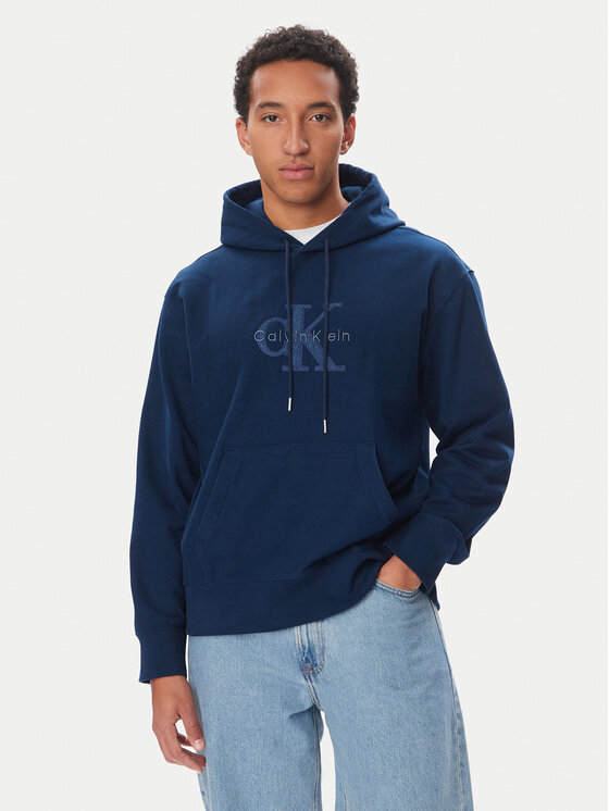 Calvin Klein Jeans Bluza LV04RH218G Granatowy Regular Fit