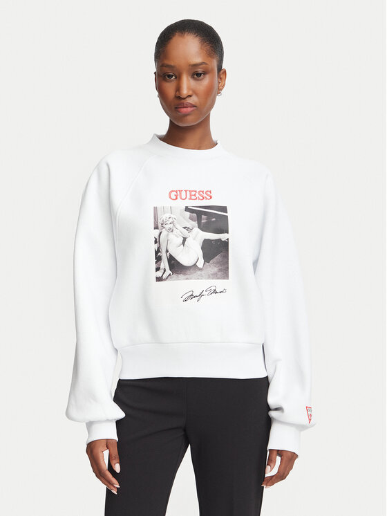 Guess Bluza 184347 Biały Classic Fit