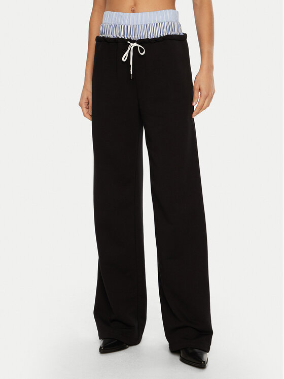 Imperial Spodnie dresowe P5H0IGS Czarny Relaxed Fit