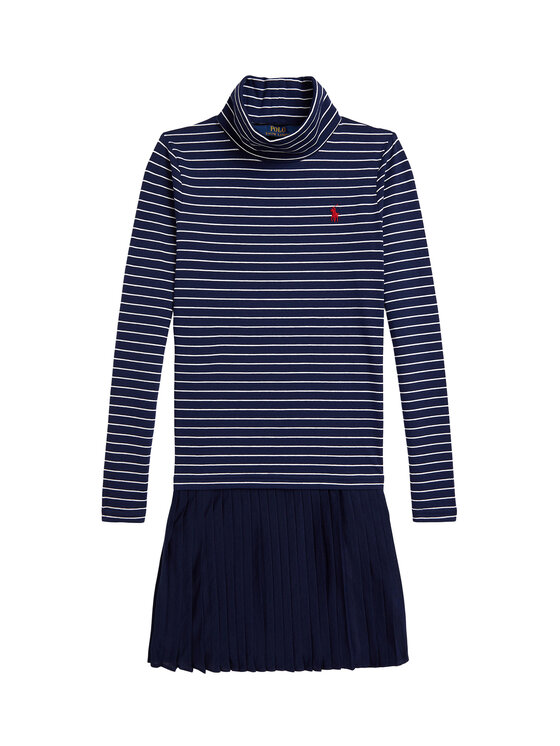 Polo Ralph Lauren Sukienka dzianinowa 313980676001 Granatowy Regular Fit