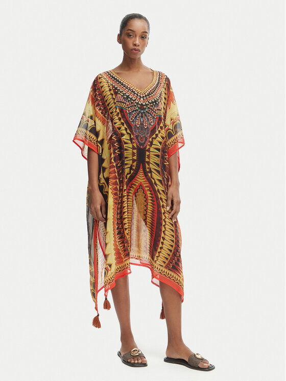 Iconique Ponczo Fuego IC26-121 Kolorowy Relaxed Fit