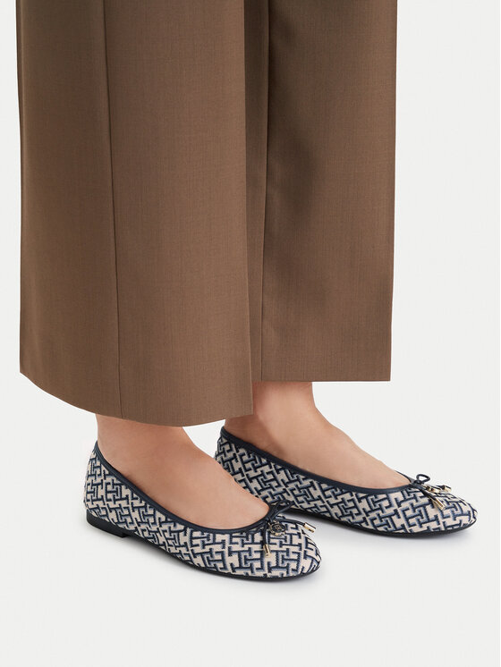 Tommy Hilfiger Baleriny Th Charm Jacquard Ballerina FW0FW09504 Kolorowy