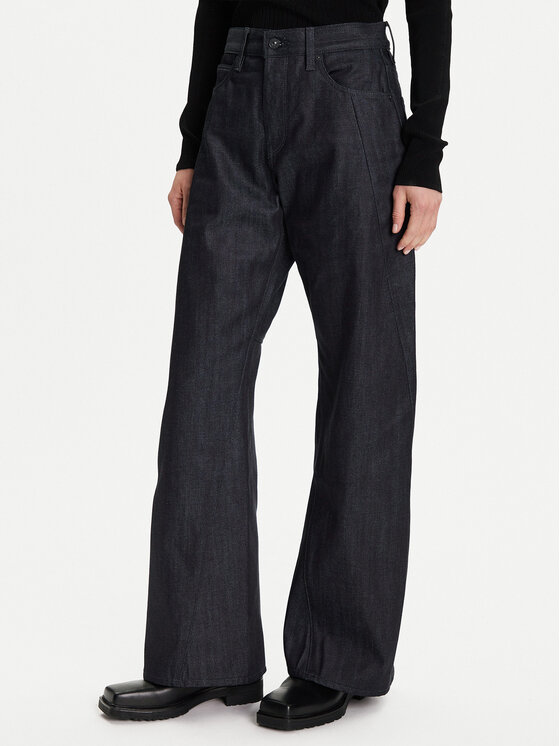 G-Star Raw Jeansy Contor 3D D27690-D315 Granatowy Wide Leg