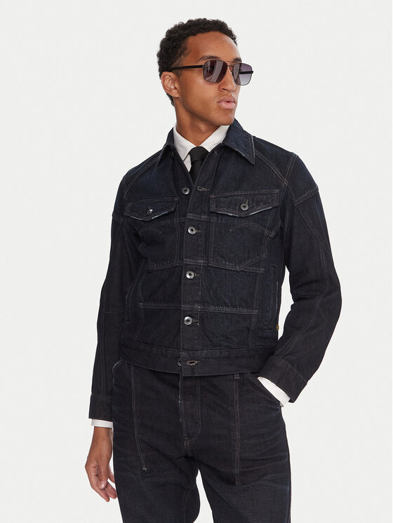 G-Star Raw Kurtka jeansowa Kitoh 3D D27404-E207 Granatowy Regular Fit