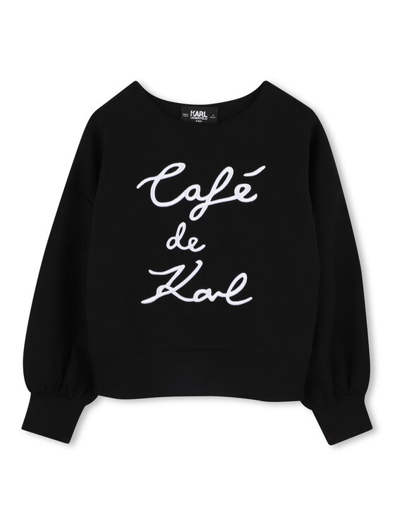 Karl Lagerfeld Kids Bluza Z30473 S Czarny Regular Fit