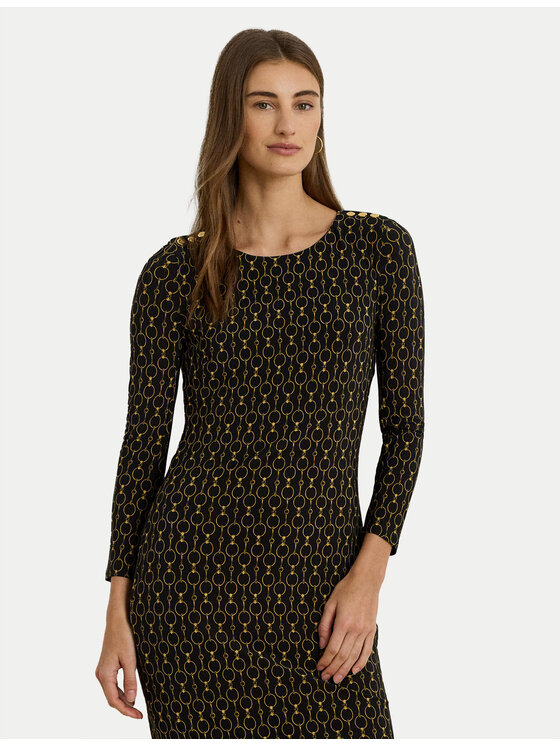 LAUREN RALPH LAUREN Sukienka codzienna 200980037001 Czarny Slim Fit