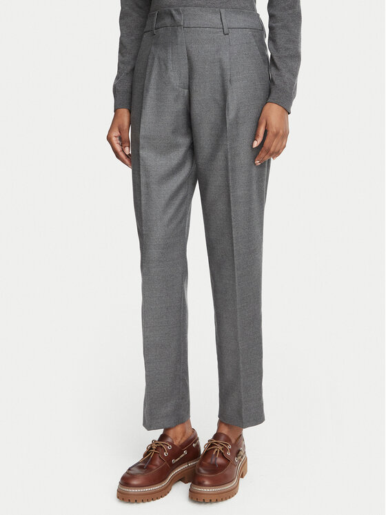 Weekend Max Mara Spodnie materiałowe Caldaia 2625136112 Szary Regular Fit