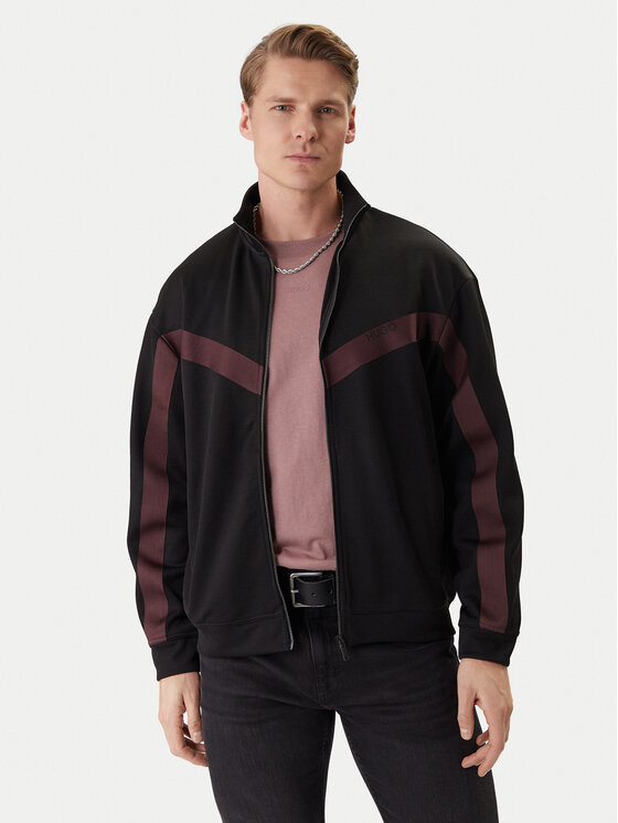HUGO Bluza Darti 50549418 Czarny Relaxed Fit