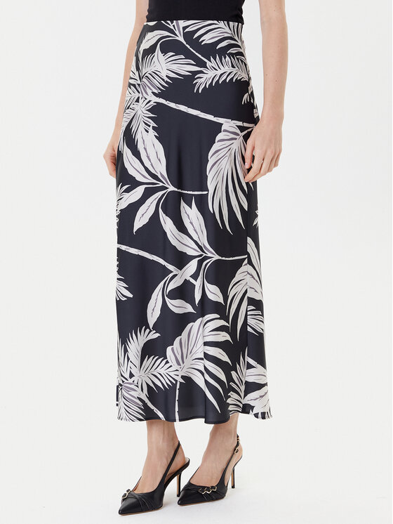 Guess Spódnica midi W5YD55 WF1T2 Czarny Regular Fit