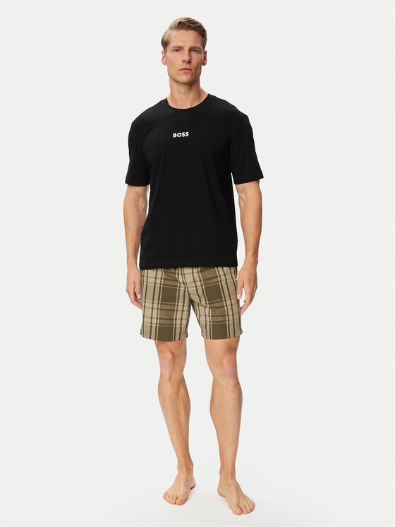 BOSS Piżama 50545944 Zielony Regular Fit