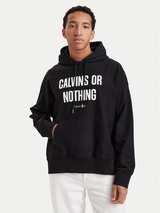 Calvin Klein Jeans Bluza Calvins Or Nothing LV04RH245G Czarny Regular Fit