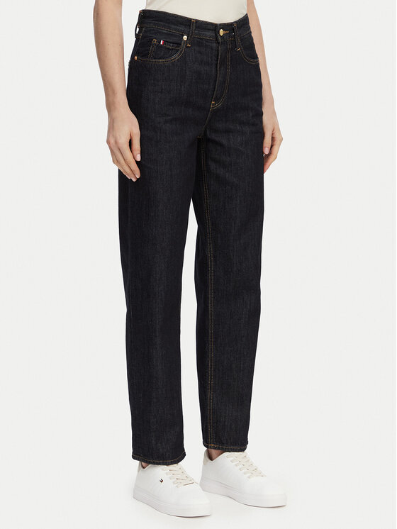 Tommy Hilfiger Jeansy WW0WW50966 Granatowy Taper Fit