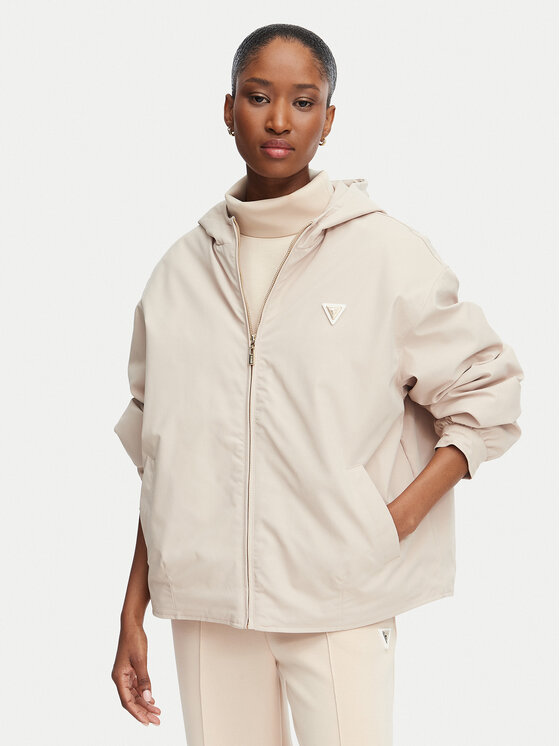 Guess Kurtka przejściowa V6YL11 W2871 Beżowy Regular Fit