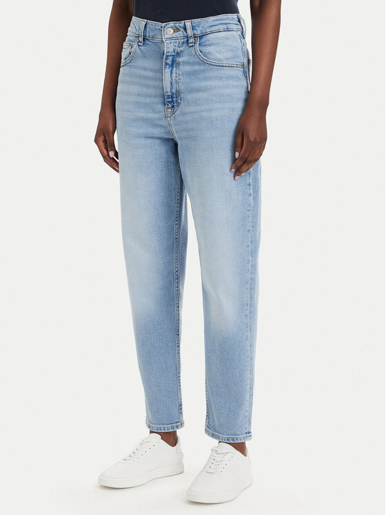 Tommy Jeans Jeansy Mom Jean Uh Tpr Bi0112 Co DW0DW20041 Niebieski Regular Fit