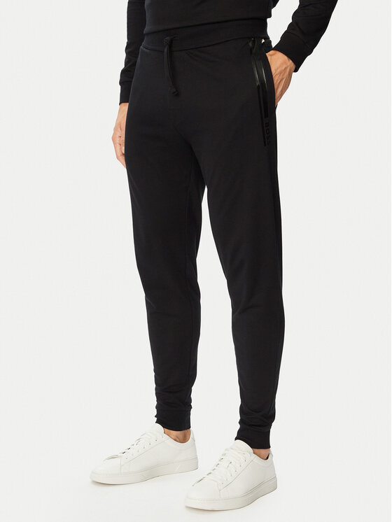 BOSS Spodnie dresowe Authentic 50554784 Czarny Regular Fit