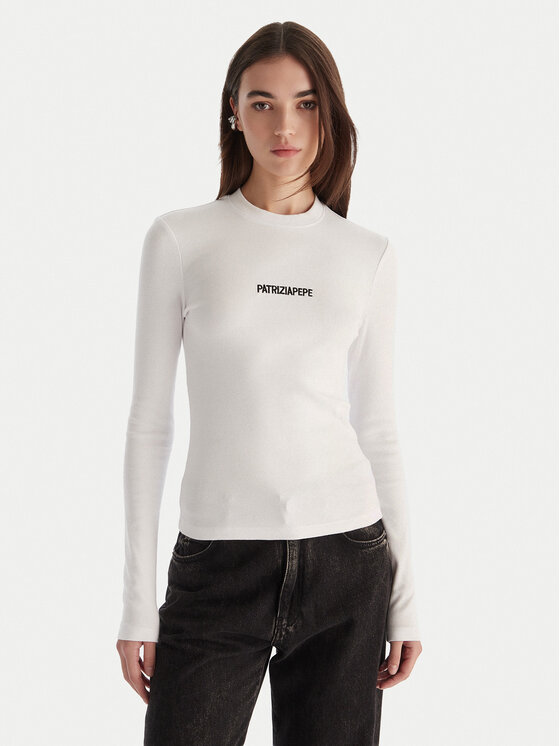 Patrizia Pepe Bluzka 2M4512/J355-W103 Biały Regular Fit
