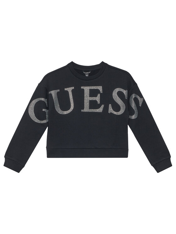 Guess Bluza J6RQ10 KAD74 Czarny Regular Fit