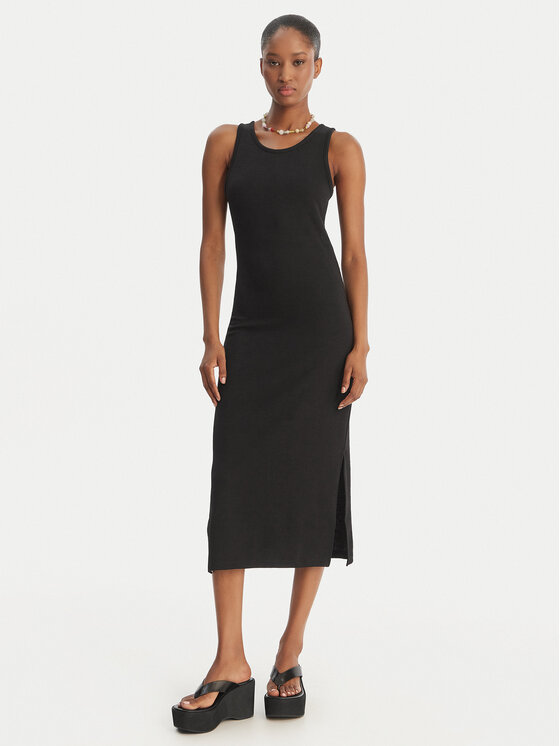 Roxy Sukienka codzienna Good Keepsake ERJKD03442 Czarny Regular Fit