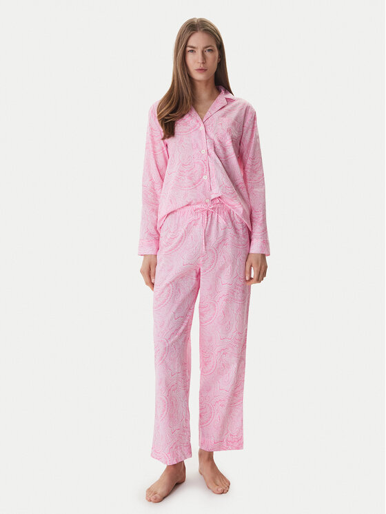 LAUREN RALPH LAUREN Piżama ILN92499 Różowy Regular Fit