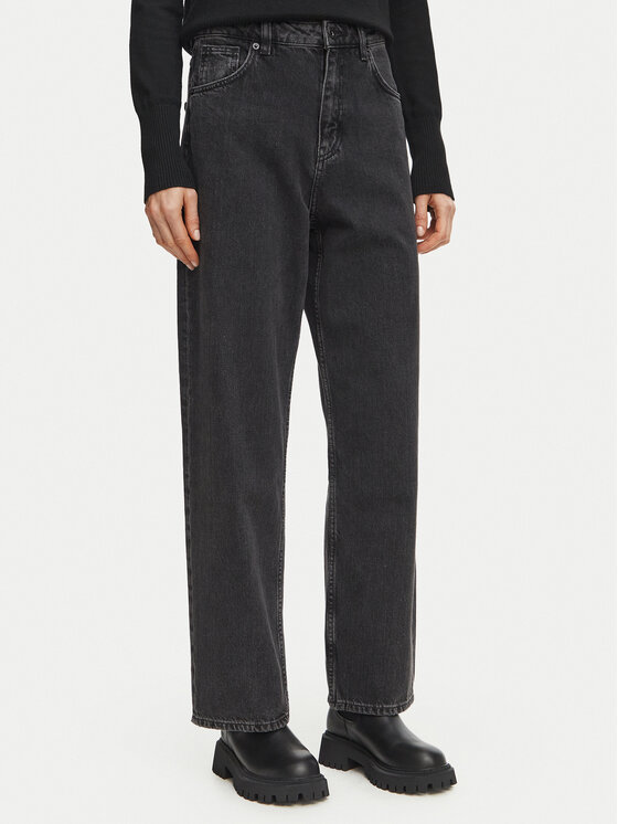 HUGO Jeansy 50567305 Czarny Straight Leg