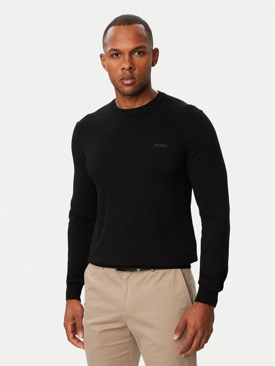 Guess Sweter M6YR07 Z0912 Czarny Regular Fit
